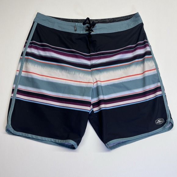 O'Neill Other - O'neill Board Shorts Mens 34 Blue Bathing Suit Hawaiian Surf Beach Trunks